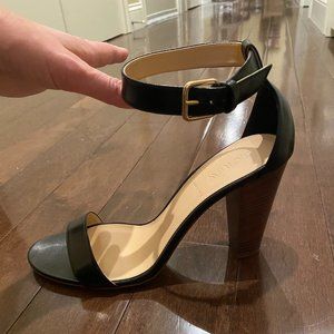 J Crew Lanie Stacked Heel Sandal, size 10